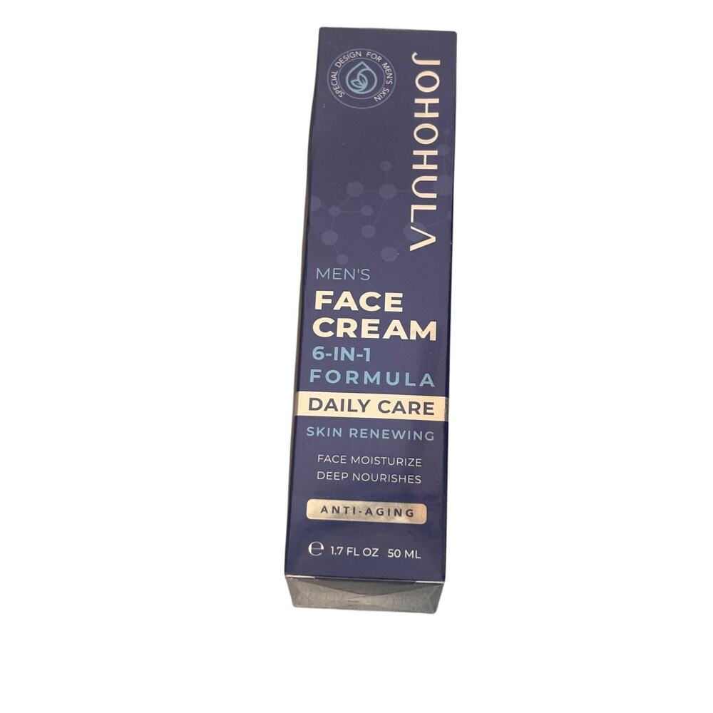 JOHOHULA Mens Face Cream 6 in 1 Formula‎ Daily Care Renewing Anti Aging 1.7 oz